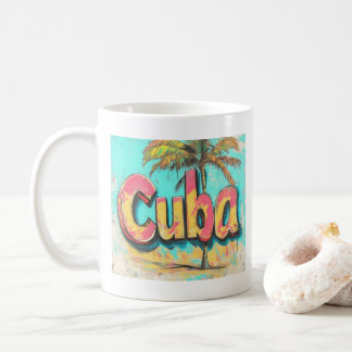 Cuba Graffiti Vibes: Island Street Art  Coffee Mug
