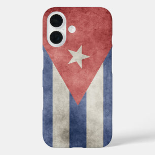 Cuba Grunge Flag iPhone 16 Case