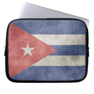 Cuba Grunge Flag Laptop Sleeve