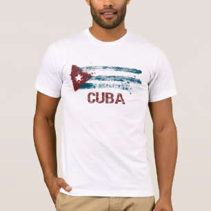 Cuba Grunge Flag T-Shirt