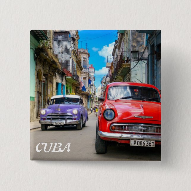 CUBA HAVANA 15 CM SQUARE BADGE (Front)