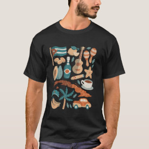 Cuba Havana Cigar Rum Caribbean Rumba Colonial T-Shirt