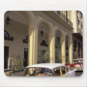 Cuba, Havana. Colourful Chevy's from the 1950's Mouse Mat