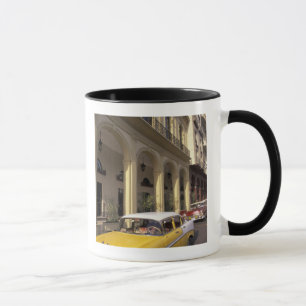 Cuba, Havana. Colourful Chevy's from the 1950's Mug