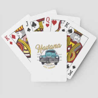 Cuba Havana Cuban Old Car  Beach Travel Gift Playing Cards