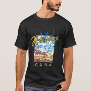 Cuba Havana Retro Sunset Cuban Vintage T-Shirt