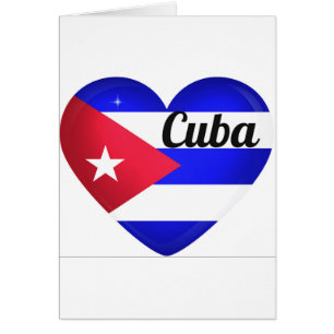 Cuba Heart Flag