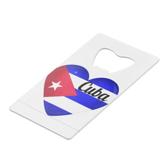 Cuba Heart Flag (Front Angled)