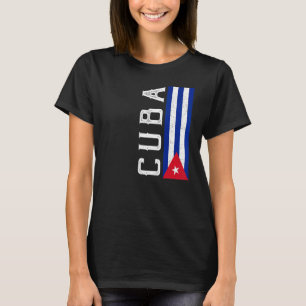 Cuba Heritage Pride Country Support Cuban Flag T-Shirt
