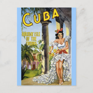 CUBA HOLIDAY ISLAND OF THE TROPICS POSTCARD