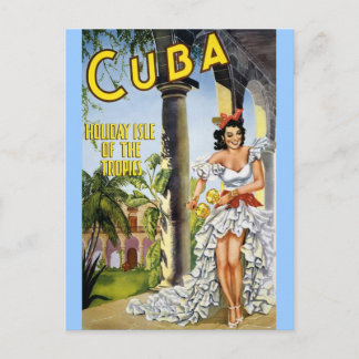 CUBA HOLIDAY ISLAND OF THE TROPICS POSTCARD