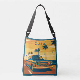 Cuba Illustration Crossbody Bag