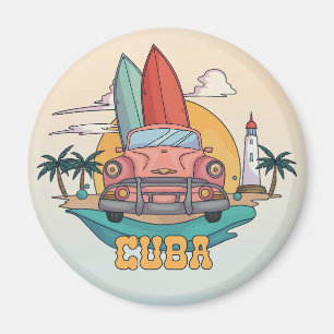Cuba Illustration Magnet