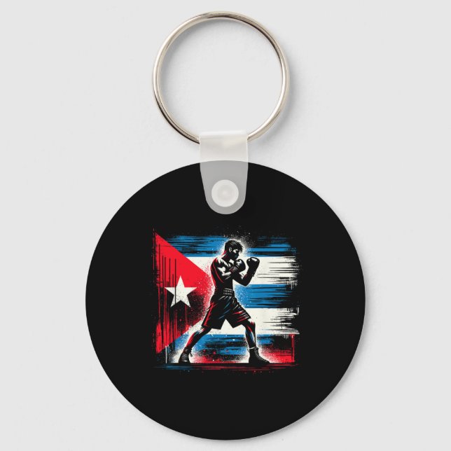 Cuba Independence Patriot Cuban Flag Pride Cuban B Key Ring (Front)