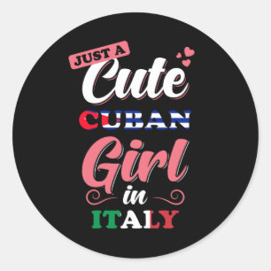 Cuba Italy Saying Classic Round Sticker