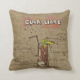 Cuba Libre/Caipirinha Recipe Cushion