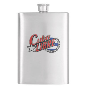Cuba Libre Motto Hip Flask
