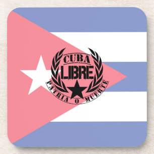 Cuba Libre Motto Laurels Coaster