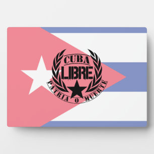 Cuba Libre Motto Laurels Plaque