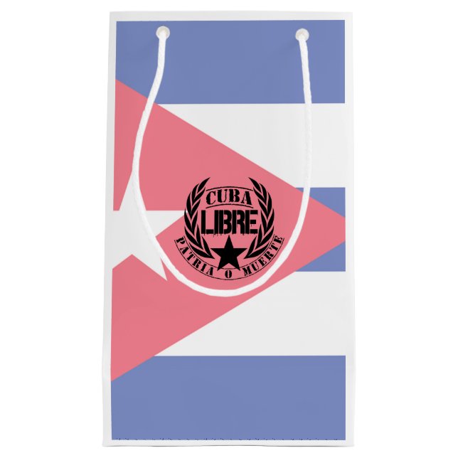Cuba Libre Motto Laurels Small Gift Bag (Front)
