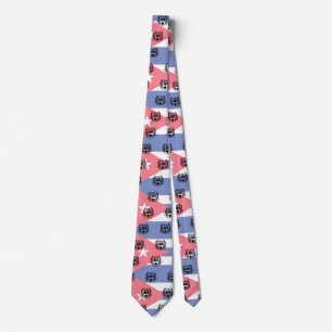 Cuba Libre Motto Laurels Tie
