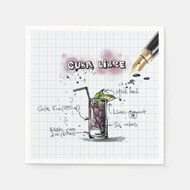 Cuba Libre Napkin (Front)
