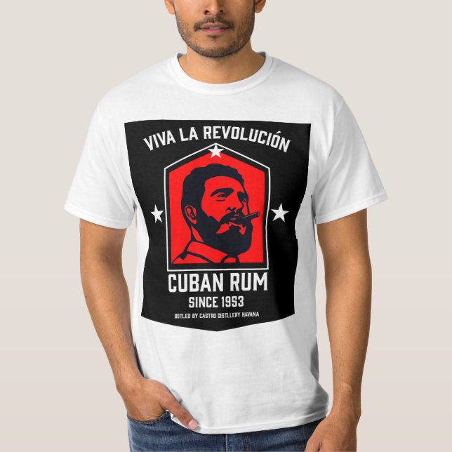 Cuba Libre Rum Drinkers Revolution T-Shirt (Front)