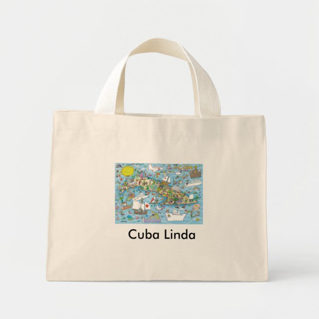 Cuba Linda Mini Tote Bag (Front)