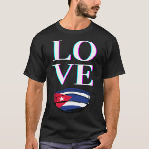 Cuba LOVE  Cuban Flag Face Mask FREE CUBA T-Shirt