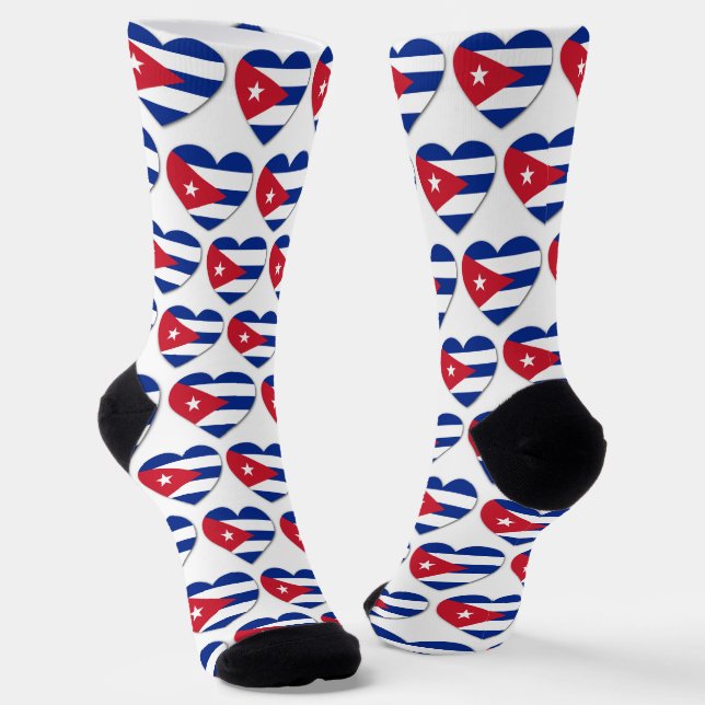 Cuba Love Socks (Angled)