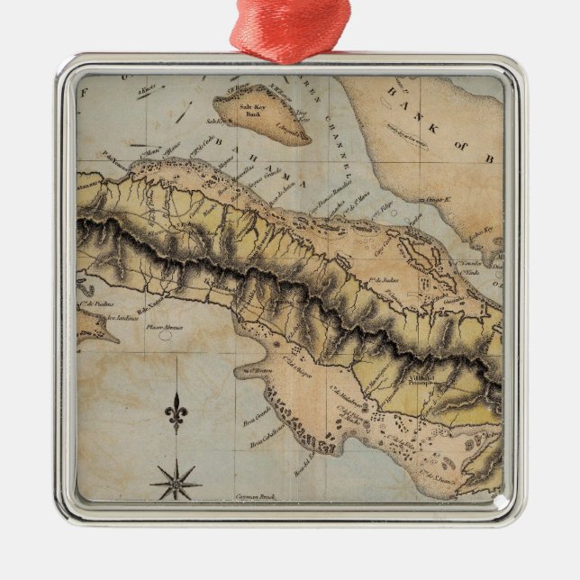 Cuba Metal Tree Decoration (Front)