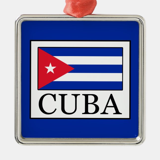 Cuba Metal Tree Decoration (Front)