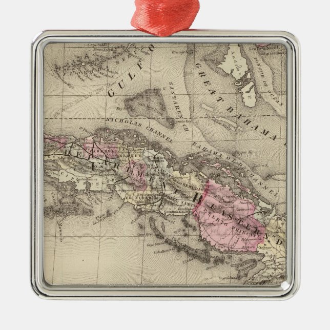 Cuba Metal Tree Decoration (Front)
