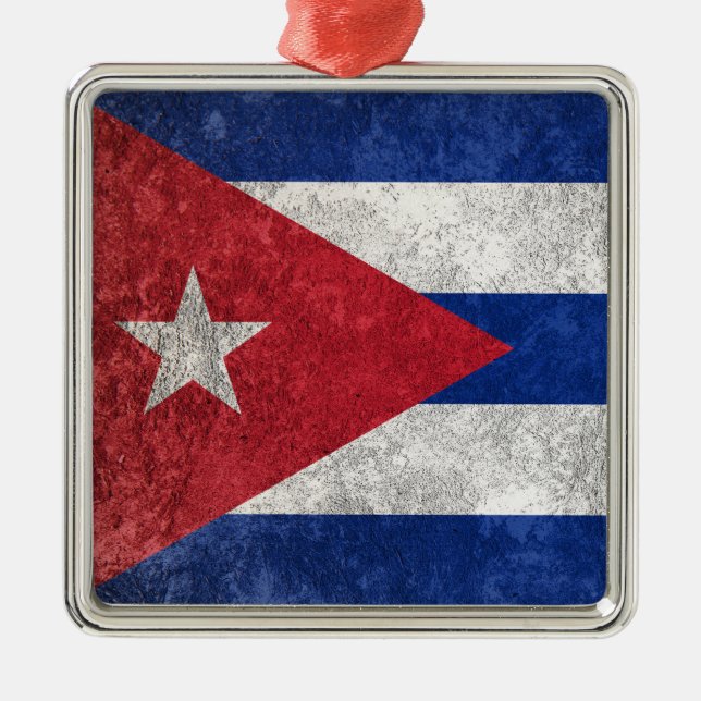 Cuba Metal Tree Decoration (Front)