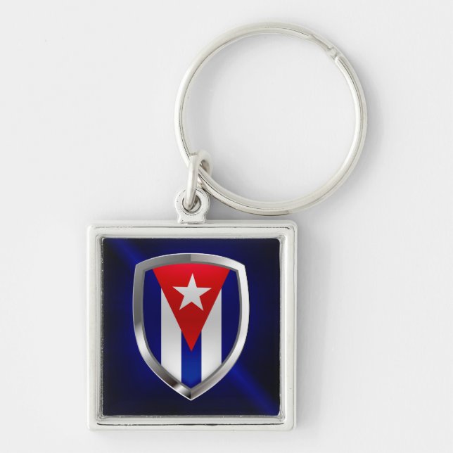 Cuba Mettalic Emblem Key Ring (Front)
