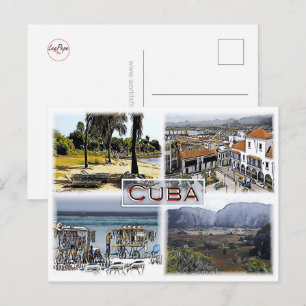Cuba - Mosaic - Postcard