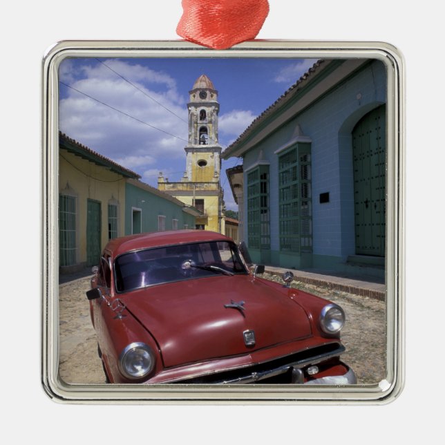 Cuba, old colonial village of Trinidad. Metal Tree Decoration (Front)