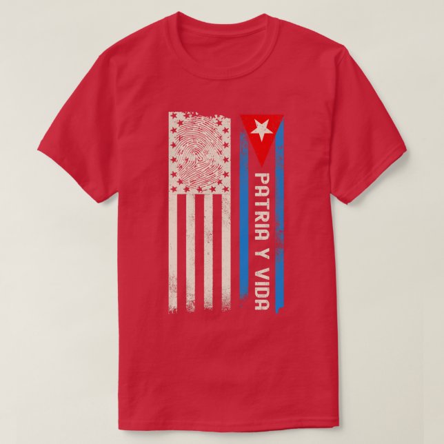 Cuba Patria y Vida T-Shirt (Design Front)