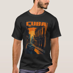 Cuba Retro Cuban Pride Vintage 70s 80s Style 2 T-Shirt