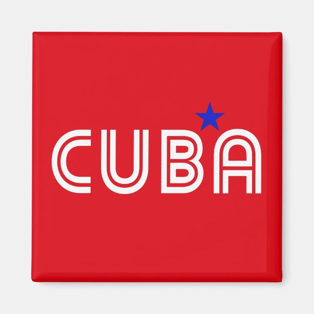 Cuba Retro  Magnet (Front)