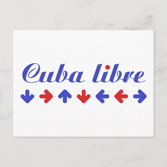 Cuba! Revolution design! Postcard (Front)