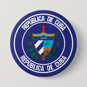 Cuba Round Emblem 7.5 Cm Round Badge