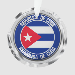 Cuba Round Emblem Ornament