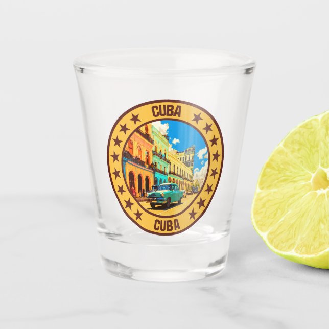 Cuba                                               shot glass (Front)