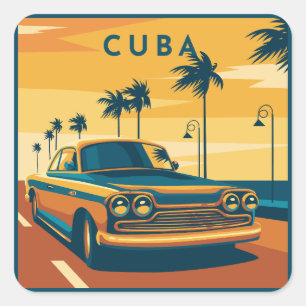 Cuba Square Sticker
