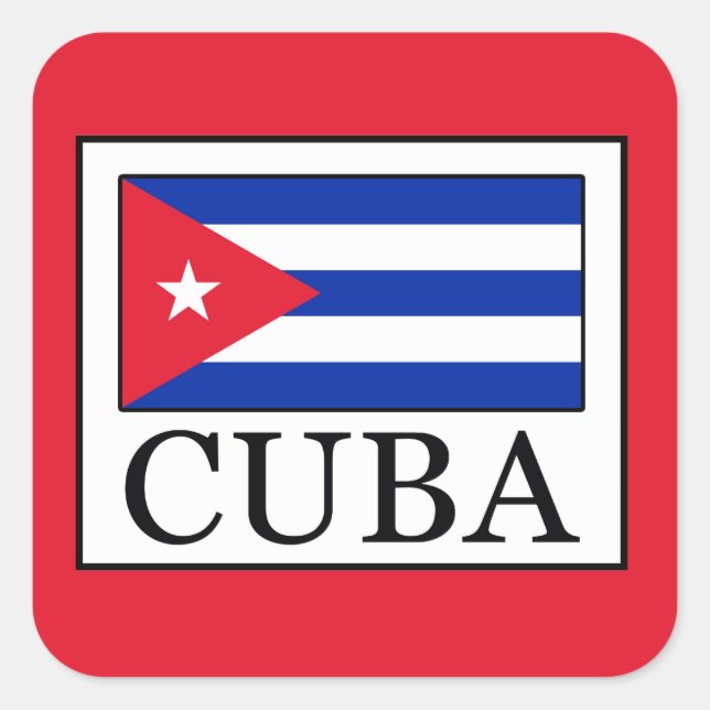 Cuba Square Sticker (Front)