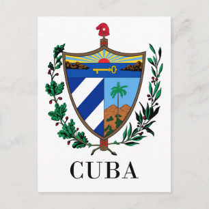 CUBA - symbol/coat of arms/flag/colours/emblem Postcard