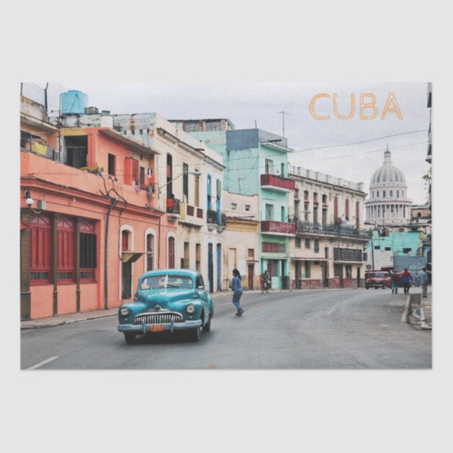 Cuba    tissue paper (Front)