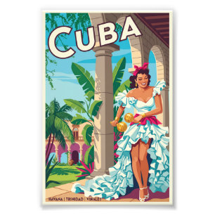 Cuba Travel Poster
