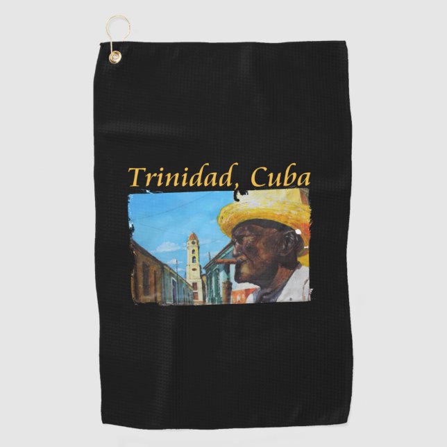 Cuba - Trinidad Cuban Cigar Art Golf Towel (Front)